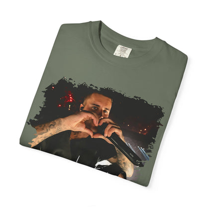 T-Shirt — Heart Hands Concert Photo Tee ("Love You Forever" Script)
