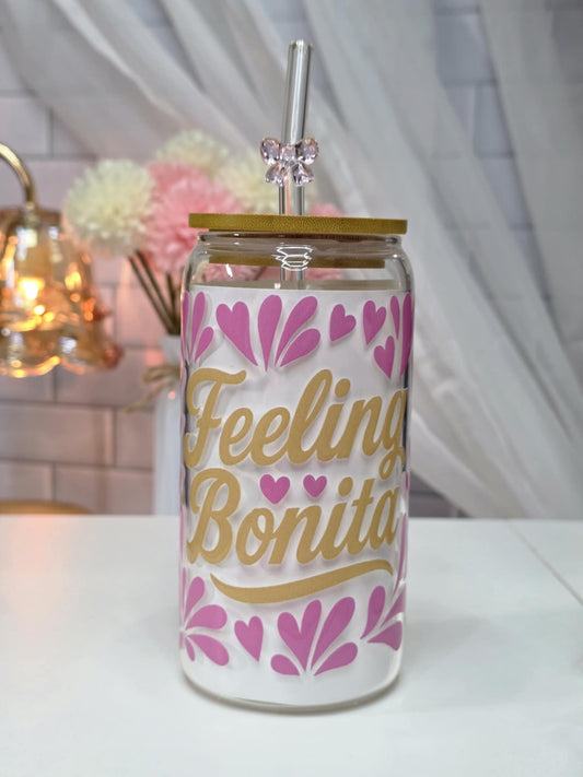 Feeling Bonita 16oz Glass Cup