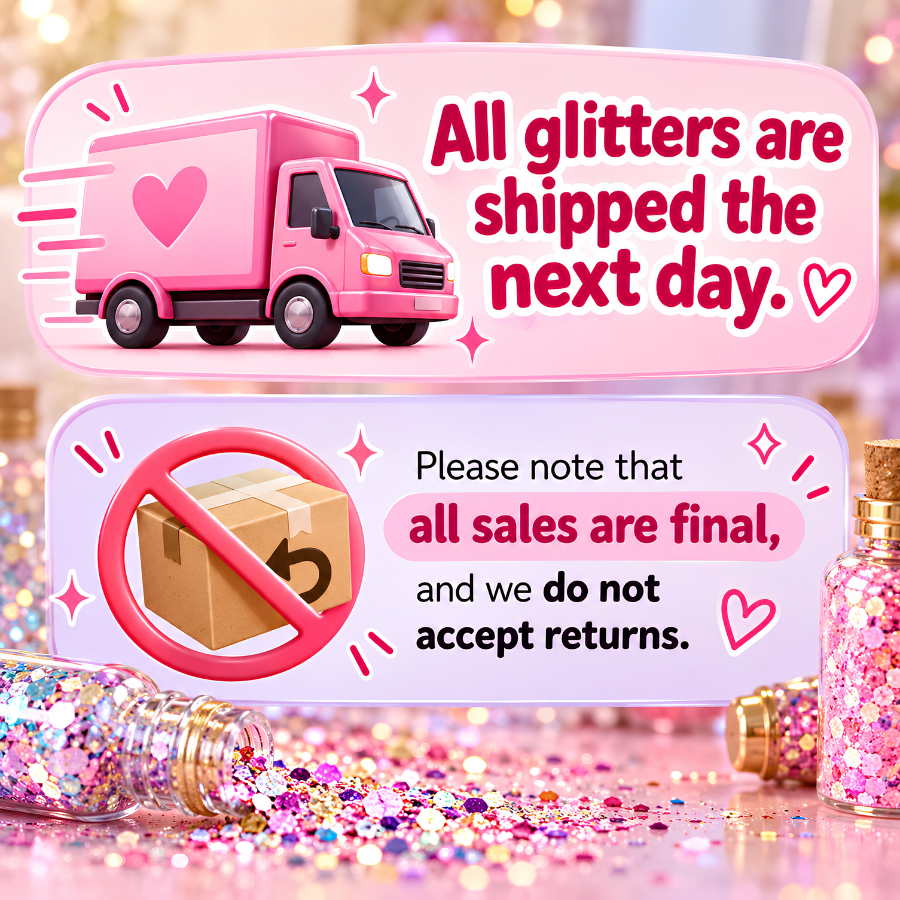 Glitter for Snow Globe Tumblers & Crafts | Next Day Shipping