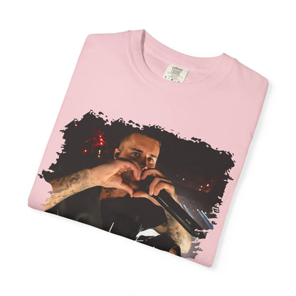 T-Shirt — Heart Hands Concert Photo Tee ("Love You Forever" Script)