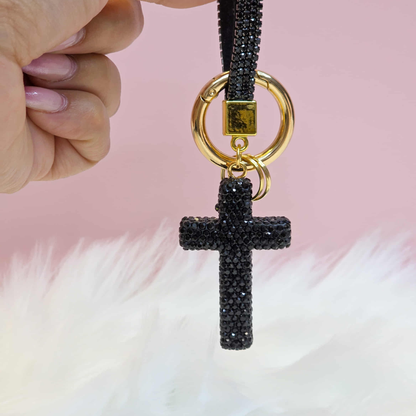 Luxury Crystal Cross Keychain