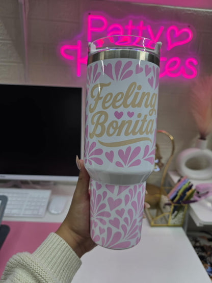 Mexican Talavera 40oz Stainless Steel Tumbler